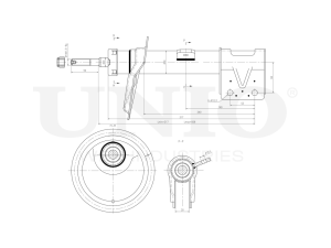 Left front oil shock absorber photo