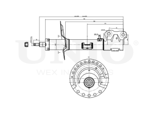 Right front gas shock absorber photo