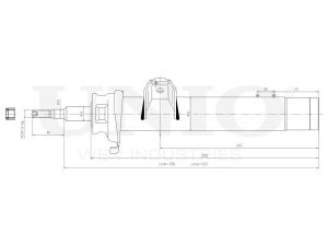 Left front gas shock absorber photo