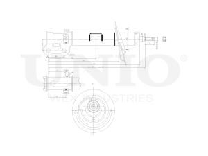 Left front gas shock absorber photo