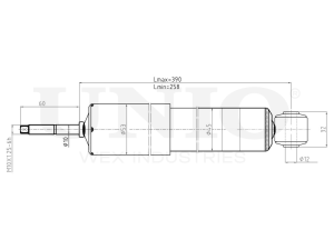 Front gas shock absorber photo