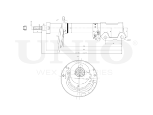Right rear gas shock absorber photo