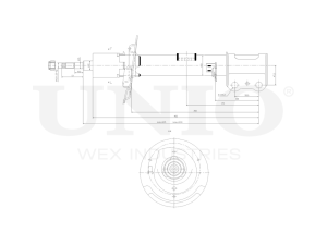 Right front gas shock absorber photo
