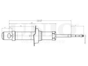 Front gas shock absorber photo