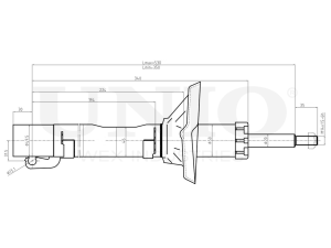 Front gas shock absorber photo