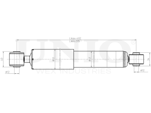 Rear gas shock absorber photo
