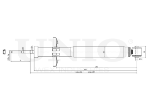 Rear gas shock absorber photo