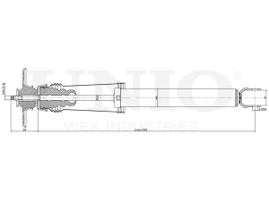 Rear gas shock absorber photo