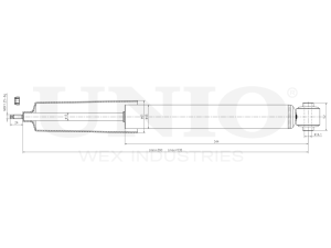 Rear gas shock absorber photo