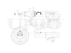 Right front gas shock absorber photo