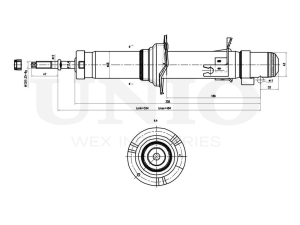 Right front gas shock absorber photo