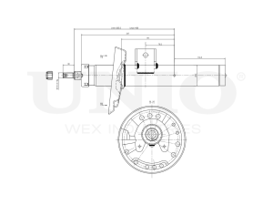 Right front gas shock absorber photo