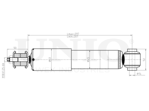 Front gas shock absorber photo