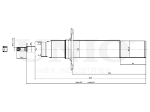 Front gas shock absorber photo