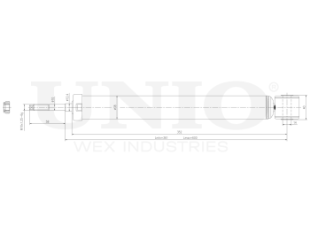 картинка Амортизатор газовый задней подвески  от UNIO