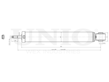 картинка Амортизатор газовый задней подвески от UNIO
