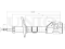 Right front gas shock absorber thumb