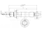 Front gas shock absorber thumb