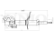 Right front gas shock absorber thumb