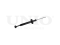 Rear gas shock absorber thumb