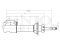 Front oil shock absorber thumb