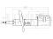 Front gas shock absorber thumb