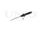 Rear gas shock absorber thumb