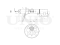 Left front gas shock absorber thumb