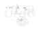 Left rear gas shock absorber thumb