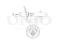Right front gas shock absorber thumb