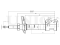 Left front gas shock absorber thumb