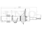 Left front gas shock absorber thumb