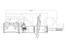 Right rear gas shock absorber thumb