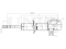 Left front gas shock absorber thumb
