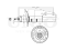 Right front gas shock absorber thumb