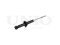 Rear gas shock absorber thumb