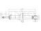 Rear gas shock absorber thumb