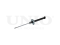 Rear gas shock absorber thumb