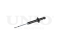 Rear gas shock absorber thumb