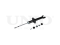 Rear gas shock absorber thumb