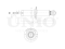Rear gas shock absorber thumb