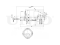 Left rear gas shock absorber thumb