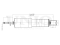 Rear gas shock absorber thumb