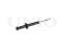 Rear gas shock absorber thumb