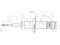 Rear oil shock absorber thumb