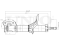 Right front gas shock absorber thumb