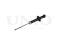 Rear gas shock absorber thumb