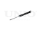Rear gas shock absorber thumb