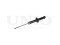 Rear gas shock absorber thumb