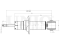 Rear gas shock absorber thumb